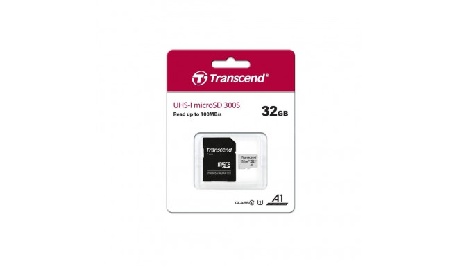 Transcend 300S microSDHC UHS-I U1 32 GB + adaptér