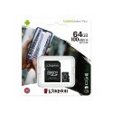 Kingston Canvas Select Plus microSDXC 64GB U1/V10/A1, čtení 100MB/s + SD adaptér