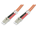 DIGITUS Fiber Optic Patch Cord, LC/LC Multimode 50/125 µ, Duplex Length 15m