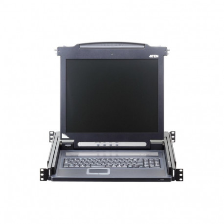 ATEN console, 19" LCD, rack 19", keyboard, touchpad