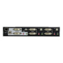 ATEN 2-port DVI KVMP  Dual View USB, 2port USB HUB, audio, 1.2m kabely