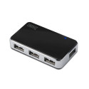 DIGITUS USB 2.0 4-Port Hub with power 5V/2A black