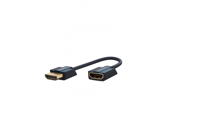 ClickTronic HQ OFC extension HDMI male  HDMI female, gold plated, HDMI High Speed with Ethernet, 3