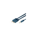 ClickTronic HQ OFC cable Jack 3,5mm - 2x CINCH RCA, M/M, 10m