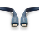 ClickTronic HQ OFC cable HDMI male  HDMI male, gold plated, HDMI High Speed with Ethernet, flat, 3