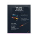 ClickTronic kaabel HQ OFC 2xCinch - 2xCinch RCA, M/M 0,5m