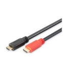 DIGITUS HDMI 3D connection cable, with amplifier, Type A 40.00m, CU, AWG24, 2x shielded, M/M, UL, go