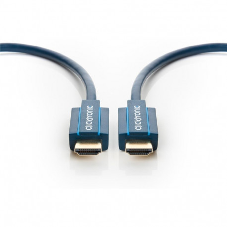 ClickTronic HQ OFC cable HDMI male  HDMI male, gold plated, HDMI High Speed with Ethernet, 3D, 1m