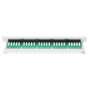 DIGITUS CAT3 ISDN patch panel, unshielded, 25-port RJ45, 8P4C, LSA, 1U, Rack Mount Color grey RAL 70