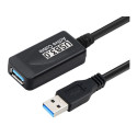 PremiumCord USB 3.0 repeater, extension cable A/M-A/F  5m