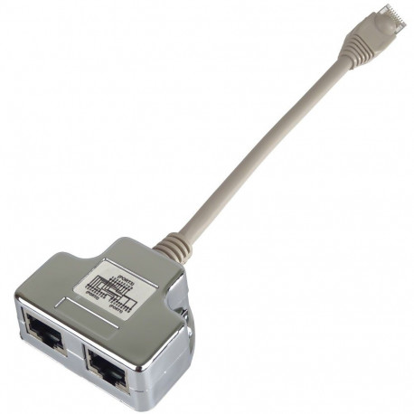 PremiumCord Modular RJ45 distributor 1 port ISDN + 1x RJ45 10/100Base T