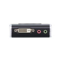 ATEN 2-port DVI KVMP USB2.0, mini, audio, 1.2m cables