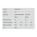 DIGITUS Fiber Optic Patch Cord, LC/LC Multimode 50/125 µ, Duplex Length 10m