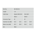 DIGITUS Fiber Optic Patch Cord, SC to SC Singlemode 09/125 µ, Duplex Length 2m