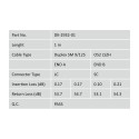 DIGITUS Fiber Optic Patch Cord, LC to SC Singlemode 09/125 µ, Duplex Length 1m