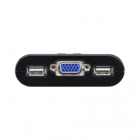 ATEN 2-port KVM USB mini, 1m cables, DO