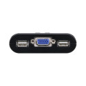 ATEN 2-port KVM USB mini, 1m cables, DO