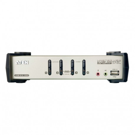 ATEN 4-port KVMP USB+PS/2, usb hub, audio, OSD, 1.2m cables