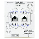 PremiumCord Outlet 2xRJ45 on wall, UTP Cat5e