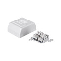 PremiumCord Outlet 2xRJ45 on wall, UTP Cat5e