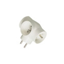 PremiumCord Multiplug 230V 10A 3xround, white
