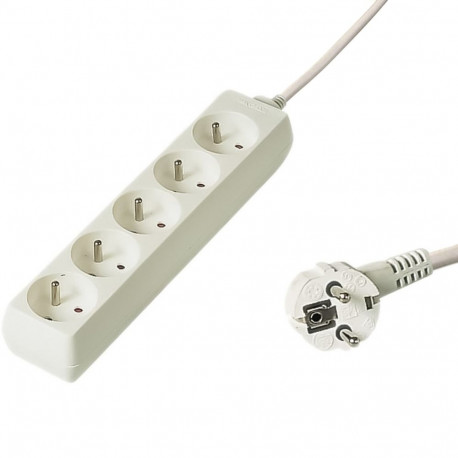 PremiumCord Power Strip 230V 2m 5 outlets