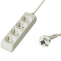 PremiumCord Extension power cord 230V 3m 4 outlets
