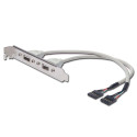 PremiumCord USB slot bracket (2x type A)