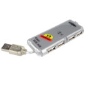 PremiumCord USB 2.0 HUB 4-port without power,built cable