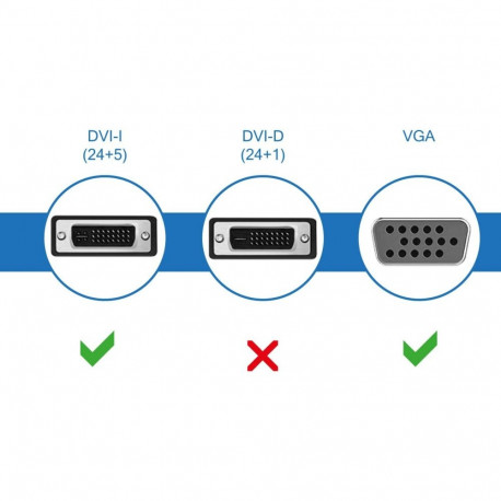PremiumCord DVI adapter DVI24+5M - VGA 15F, nickel plated