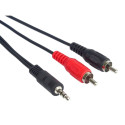 PremiumCord Cable Jack 3.5mm-2xCINCH M/M 2m
