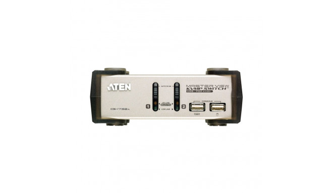 ATEN 2-port KVMP USB+PS/2, usb hub, audio, 1.2m cables CS-1732A