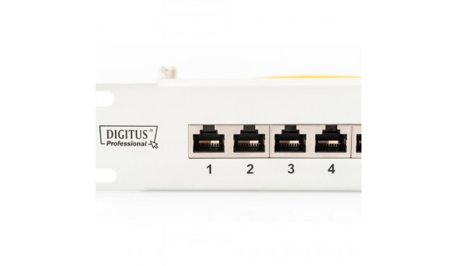 DIGITUS Patch panel, Cat6 19" 24xSTP RJ45