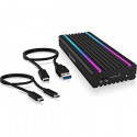 ICY BOX IB-1824ML-C31, drive housing (black, RGB lighting)