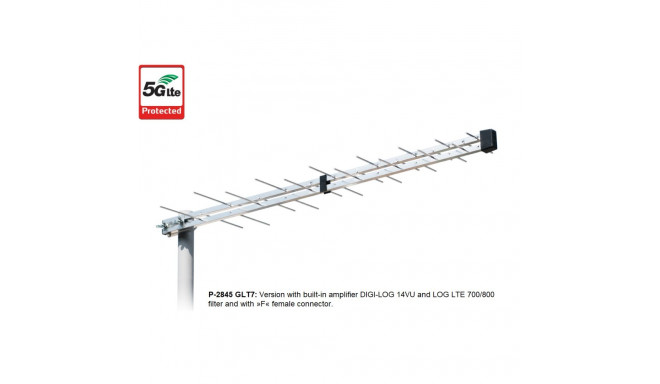TV Antena ISKRA P-2845 GTL7 su stiprintuvu Silver