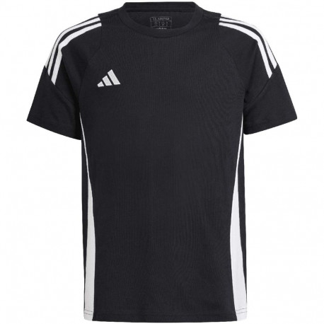 Koszulka dla dzieci adidas Tiro 24 Sweat Tee czarna IJ9953 140cm