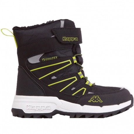 Buty dla dzieci Kappa Floki Tex czarno-limonkowe 260975K 1133 30
