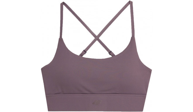 Stanik sportowy 4F F079 fioletowy 4FAW23USBAF079 82S L