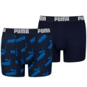 Bokserki dla dzieci Puma Basic Boxer 2P granatowe, czarne 935526 02 128cm