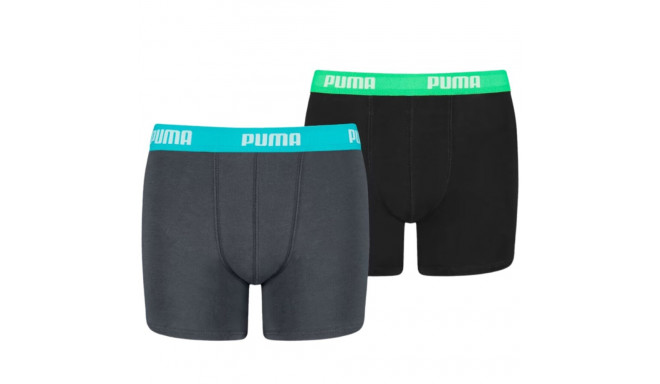 Bokserki dla dzieci Puma Basic Boxer 2P czarne, szare 935454 01 128cm