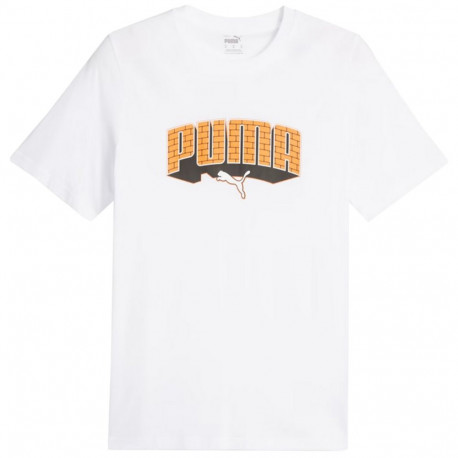 Koszulka męska Puma Graphics Hip Hop Tee biała 677189 02 2XL