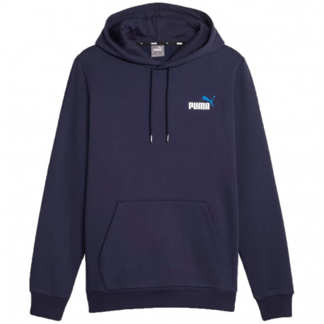 Bluza męska Puma ESS+ 2 Col Small Logo Hoodie FL granatowa 674471 06 M