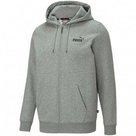 Bluza męska Puma ESS Small Logo FZ Hoodie FL szary 586702 03 S