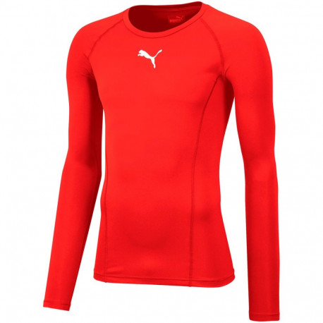 Puma meeste pika varrukaga alussärk Liga Baselayer Tee LS 655920 01 L, punane