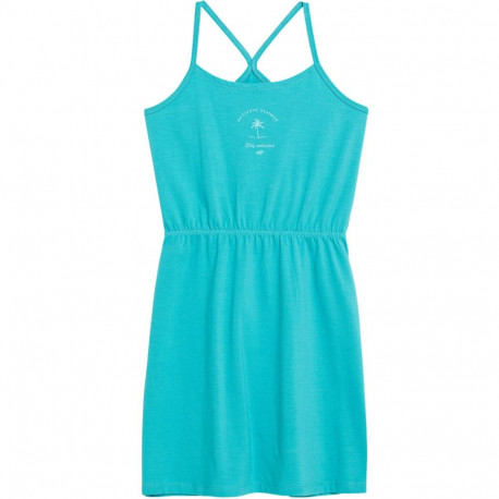 Sukienka dla dziewczynki 4F F026 morska zieleń 4FJSS23TDREF026 46S 146cm