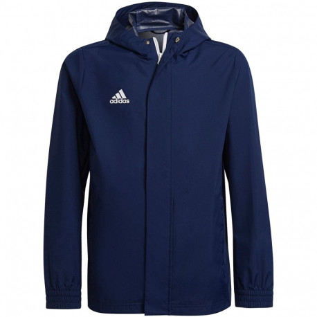 Adidas laste jope Entrada 22 All-Weather IK4012 116cm, tumesinine