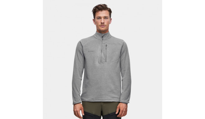 Bluza polarowa męska Alpinus Kerkis 1/3 zipper szara Tactical MK18894 2XL
