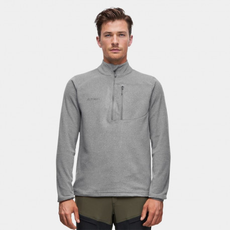 Bluza polarowa męska Alpinus Kerkis 1/3 zipper szara Tactical MK18894 S