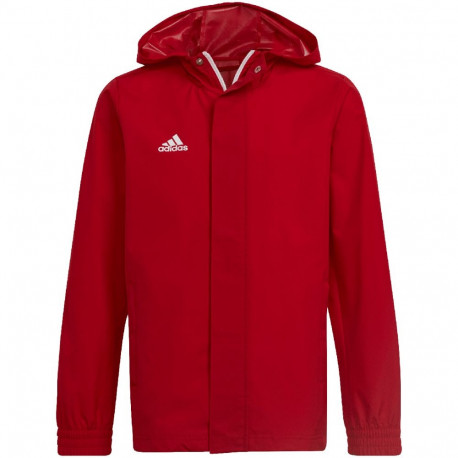 Kurtka dla dzieci adidas Entrada 22 All-Weather czerwona IK4013 152cm