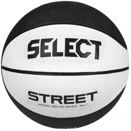 Piłka do koszykówki Select Street 2023 biało-czarna 12074 5